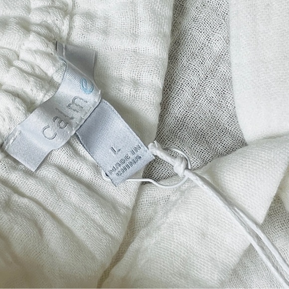 JOHNNY WAS Calme’ Top * 100% Cotton * White * Size Large * - Picture 6 of 6